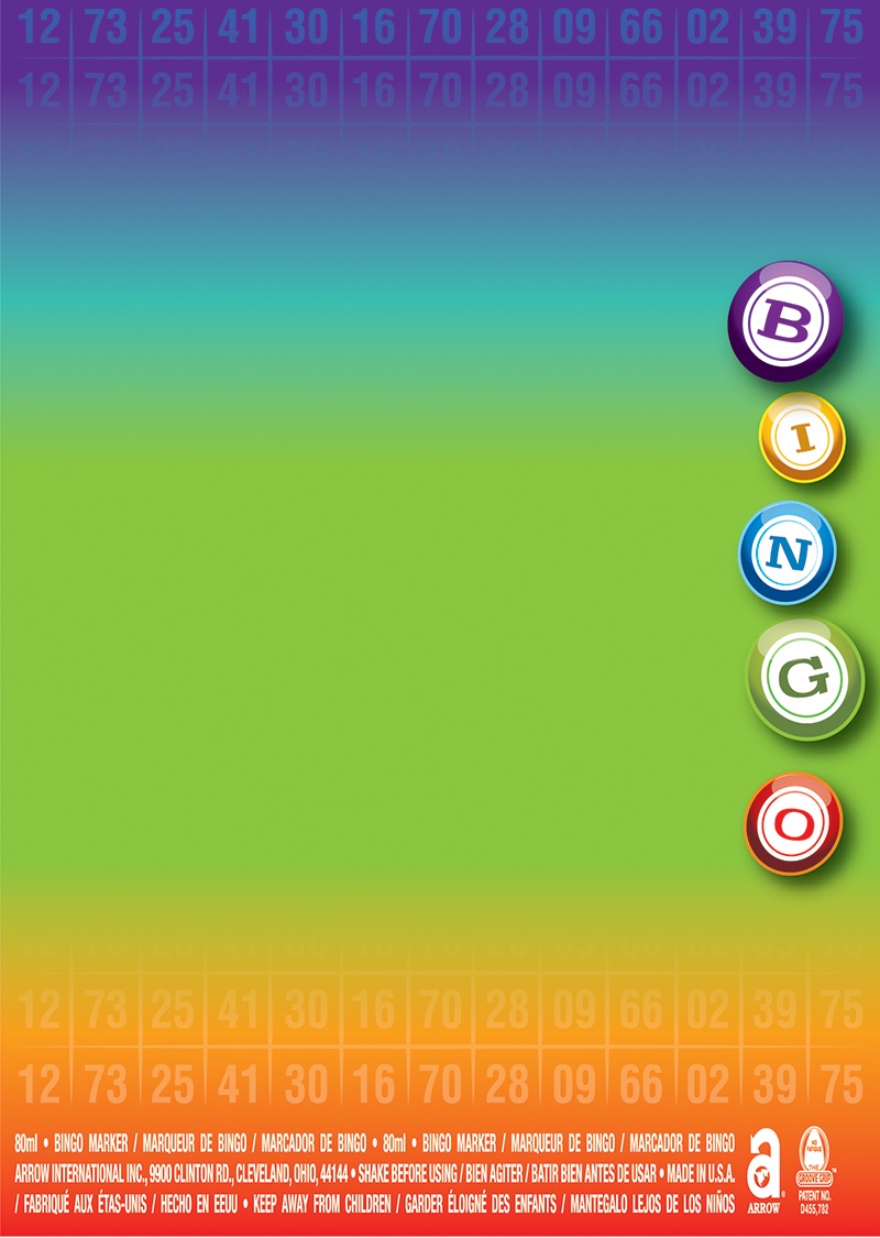 Rainbow Bingo Balls 