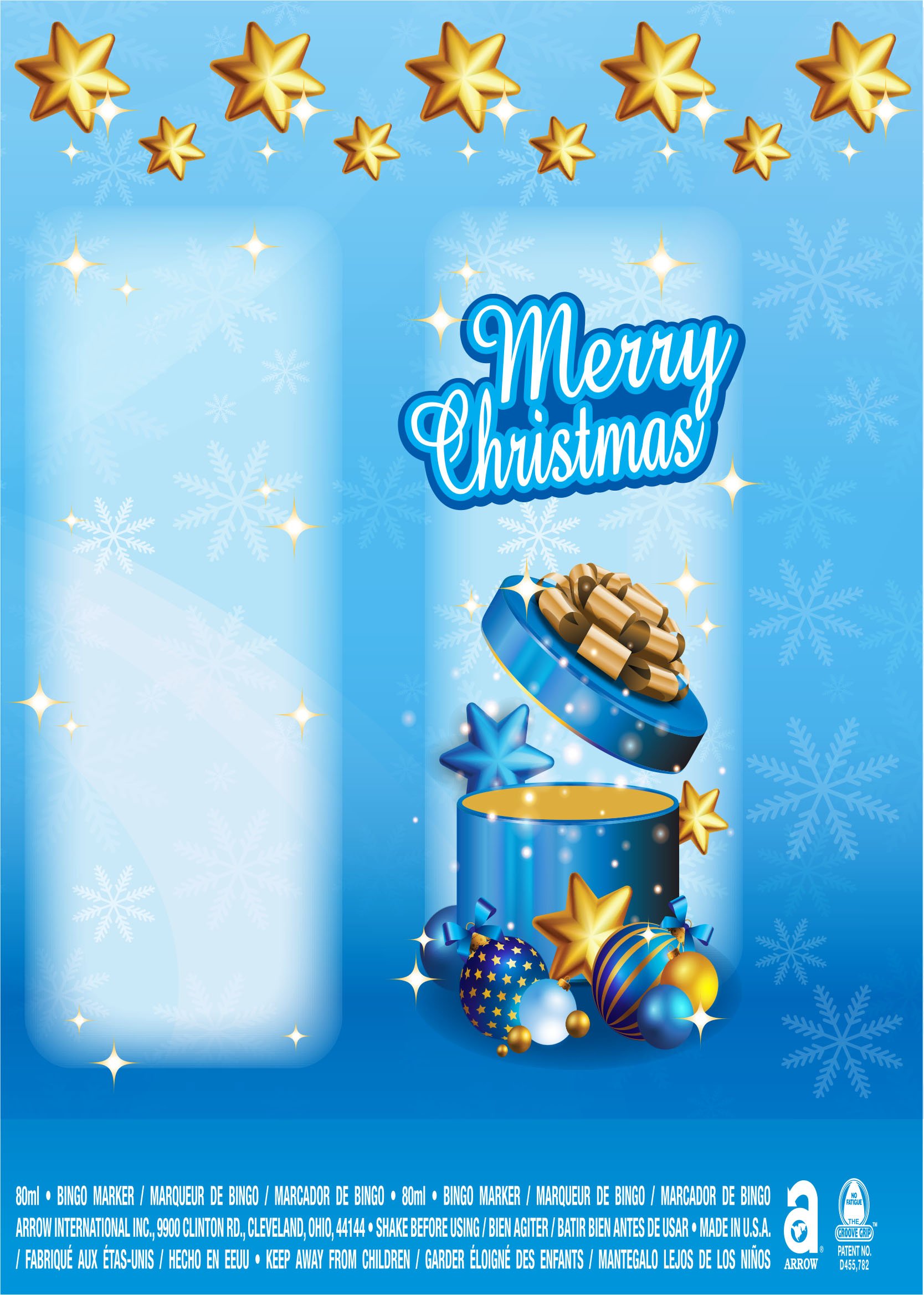 Merry Christmas / Gift and Stars