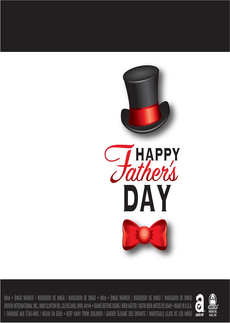 Happy Father's Day / Top Hat and Bow Tie
