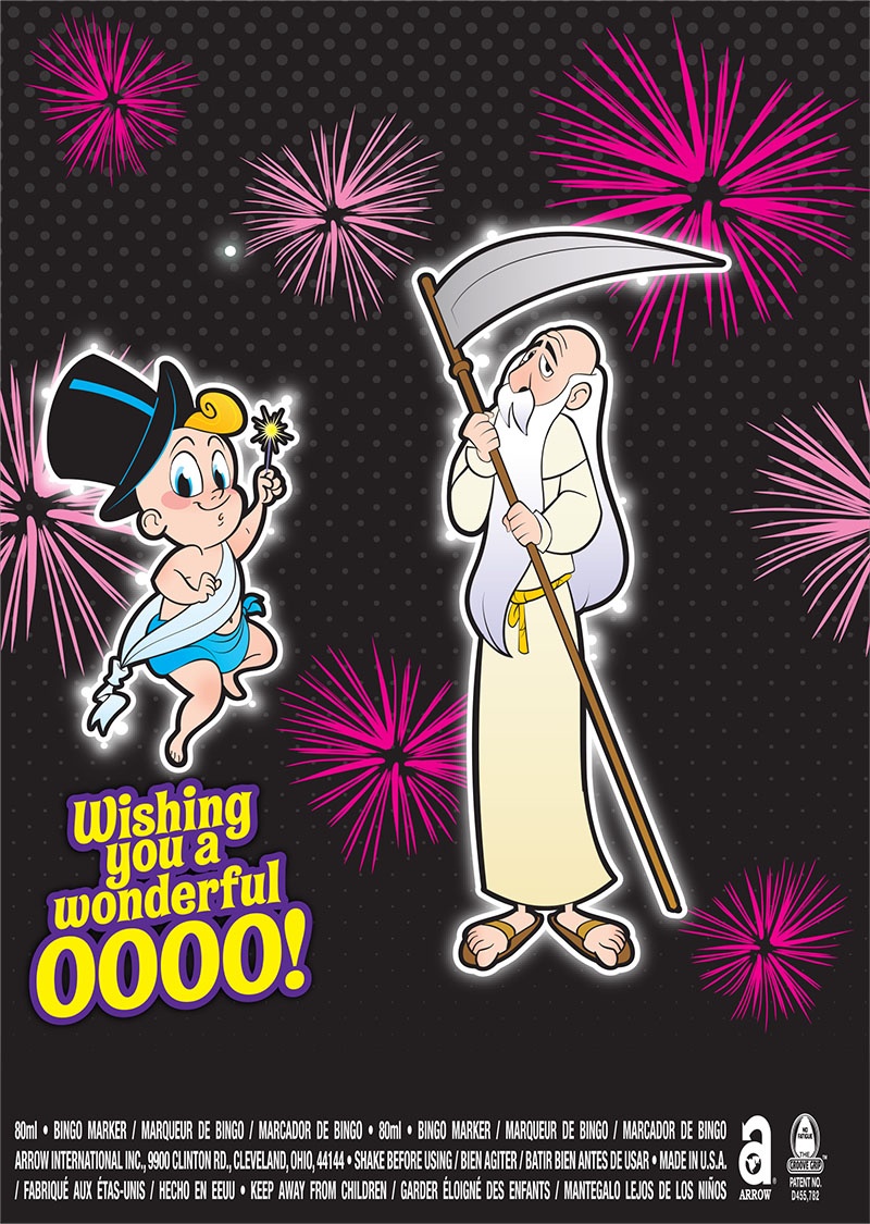 Wishing you a Wonderful 0000! / Baby and Old Man