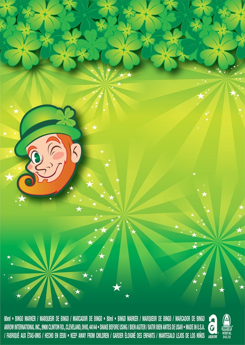Happy St. Patricks Day! / Leprechaun and Starbursts
