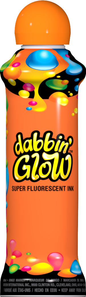 Orange Dabbin' Glow Ink
