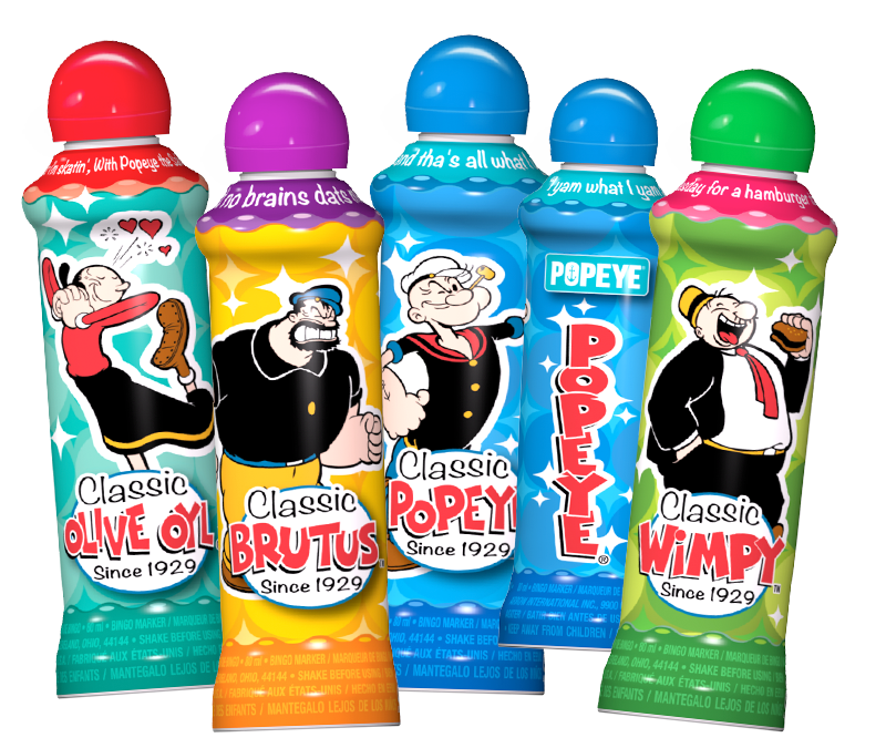 Popeye Bingo Ink Markers