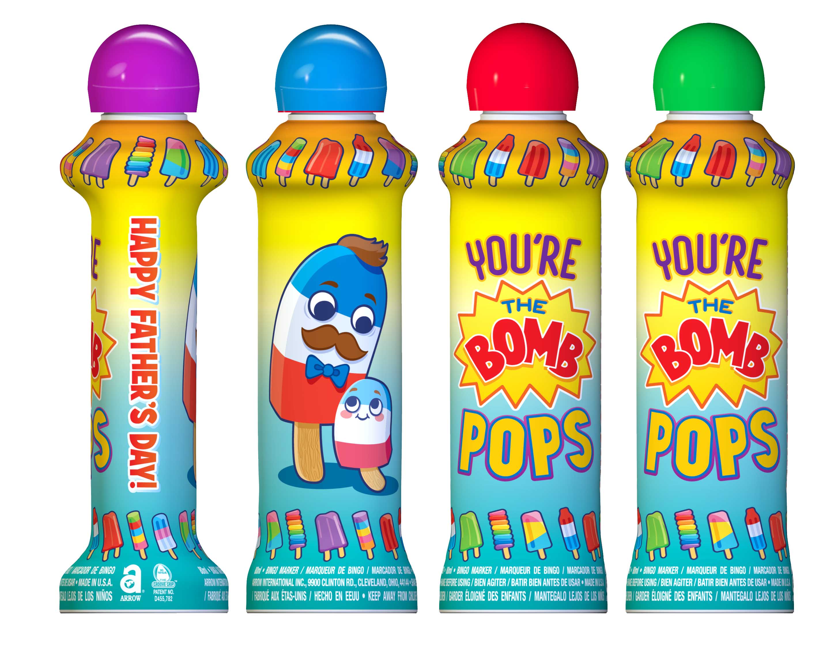 Bomb Pop Father's Day Bingo Ink Bottle