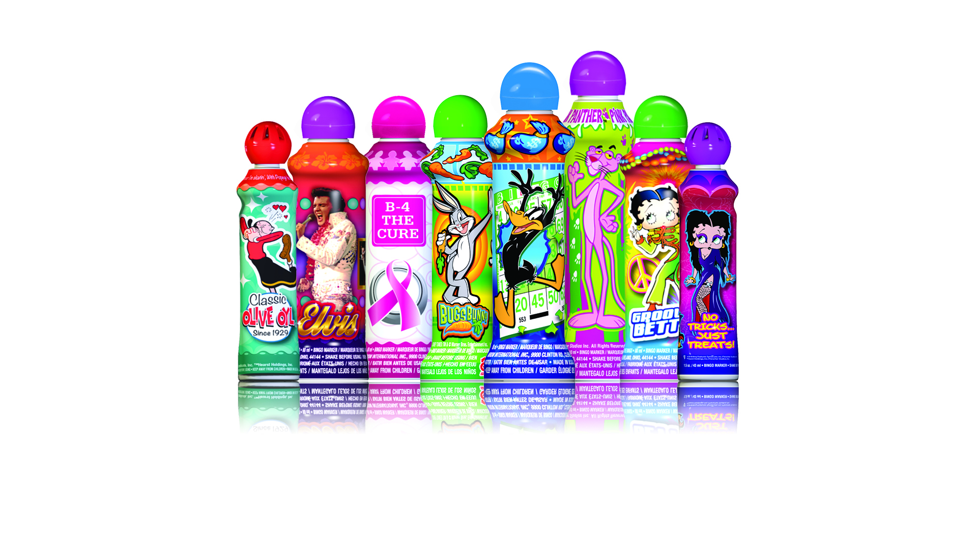 Sunsational Six Pack 4oz Assorted Bingo Dauber